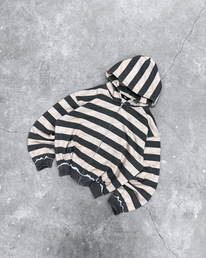 STRIPED ZIP UP