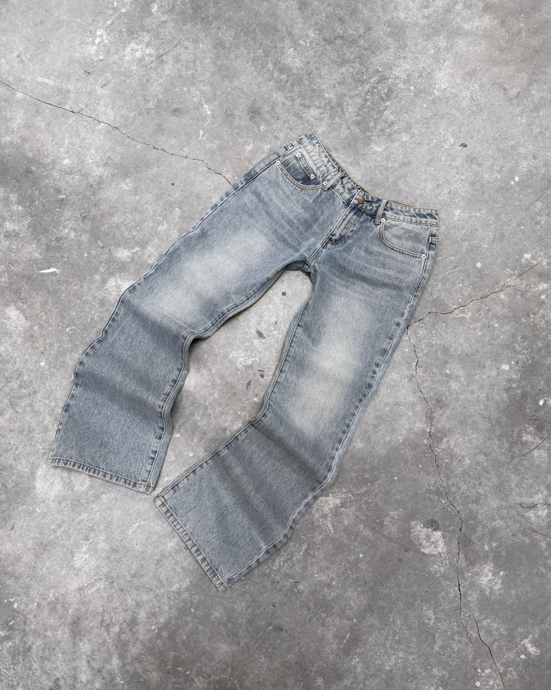 LOW RISE DENIM PANTS